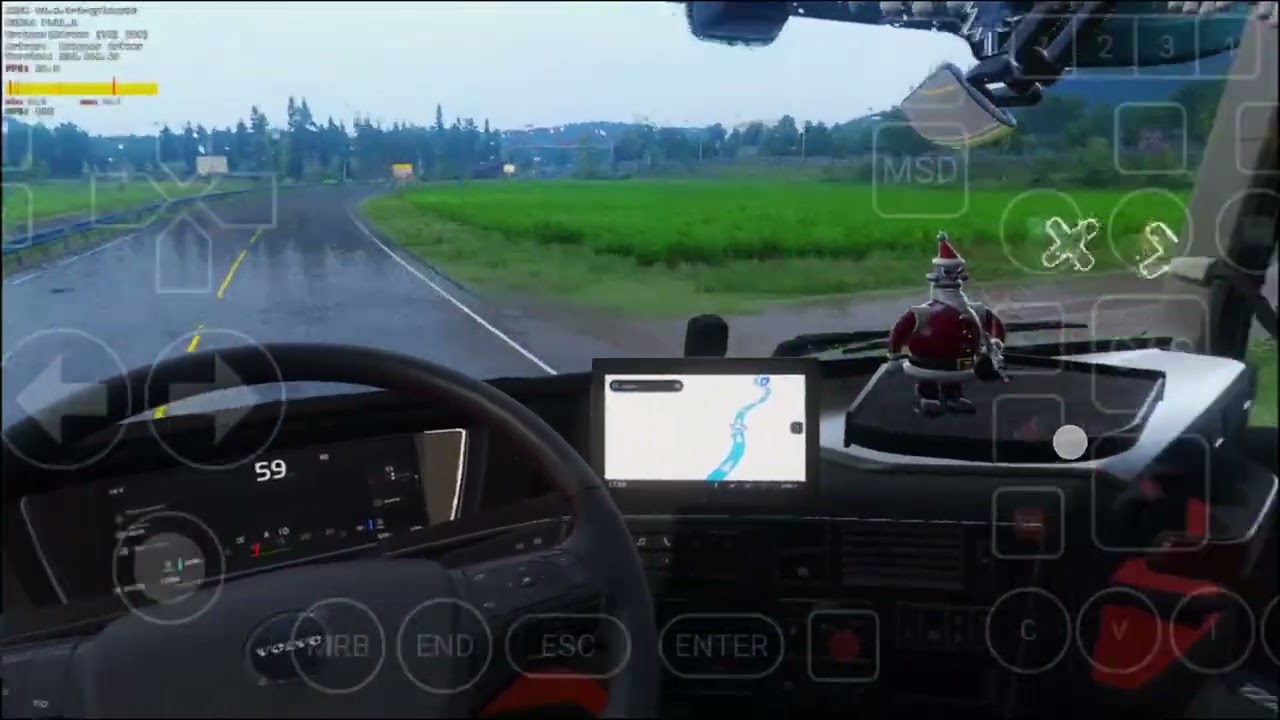 ETS2 1.57 Realistic driving | New Nordic DLC | Winlator Lusdashi 2.72l Snapdragon 8 elite 