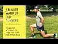 Runners Warm Up Routine - Quick and Easy - 4 minutes - Dynamic Stretches for Runners