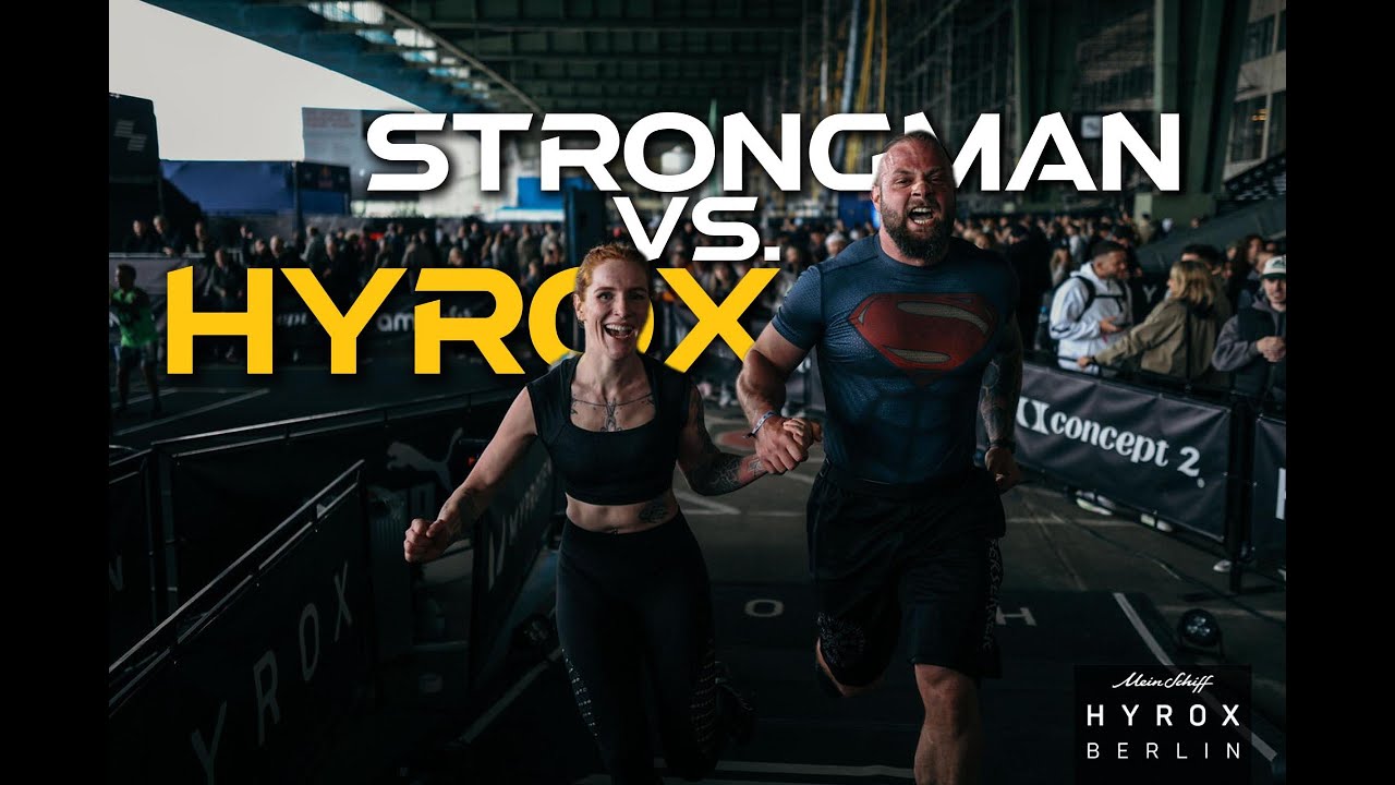 Ein Strongman beim Hyrox in Berlin.