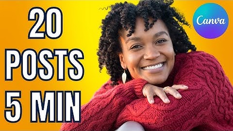 How to Bulk Create Social Media Posts - Canva & Google Sheet Tutorial