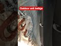 Split AC outdoor unit leek ? #acrepair #electrical #viralvideo #trending