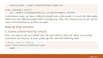 How to List All Objects Associated with a Particular Object via Foreign Key in Django