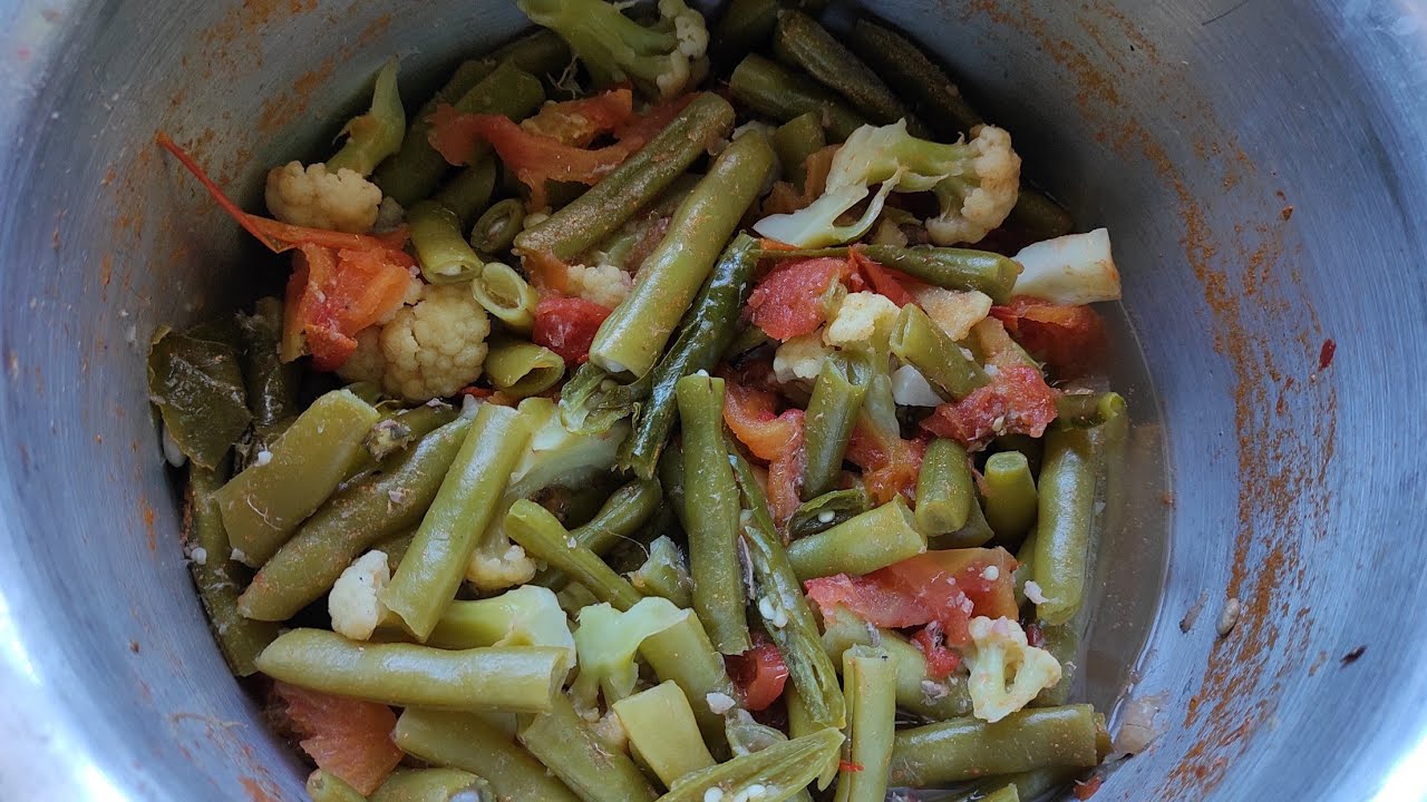 instant vegetable curry , No oil fresh vegetables curry recipe Village kitchen recipe YouTube