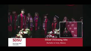 SDSU 2026 Commencement College of Arts and Letters  History Candidates incl Elijah