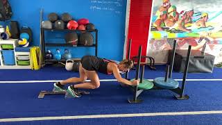 Block Start Sled Sprint | Resisted Acceleration Speed Training