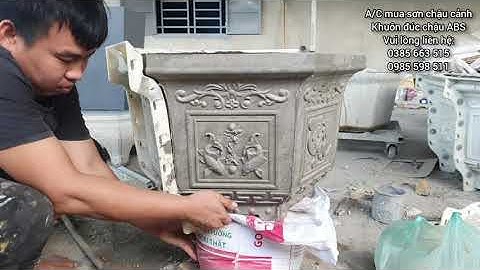 Đúc và tháo bộ chậu lục giác 60 hoa văn Tài Lộc - Cá Chép mới ra mắt