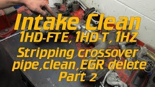 EGR Delete, Intake clean: [Part 2] Crossover pipe clean/ mod