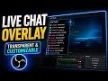 OBS YouTube Chat Overlay | Transparent &amp; Customizable