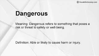 Dangerous Meaning