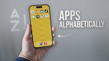 How to Arrange Apps in Alphabetical Order in iPhone (tutorial)