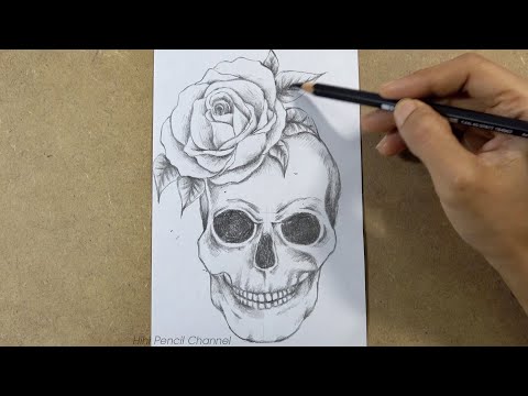 How To Draw A Skull Step By Step 💀 Skull Drawing Easy - YouTube