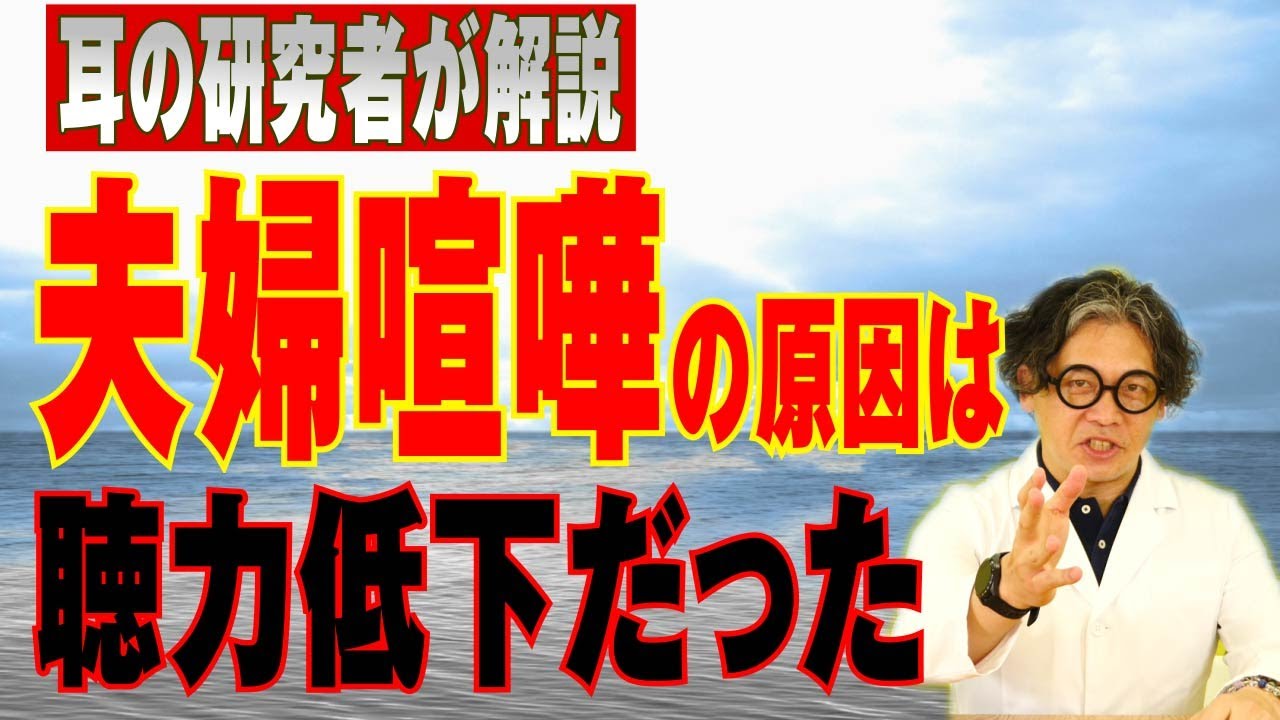コミュニケーション不足による夫婦喧嘩 実は難聴による夫婦喧嘩が増えている 事例をもとに解説 難聴を正しく学べば夫婦喧嘩や熟年離婚はもっと減らせる Youtube