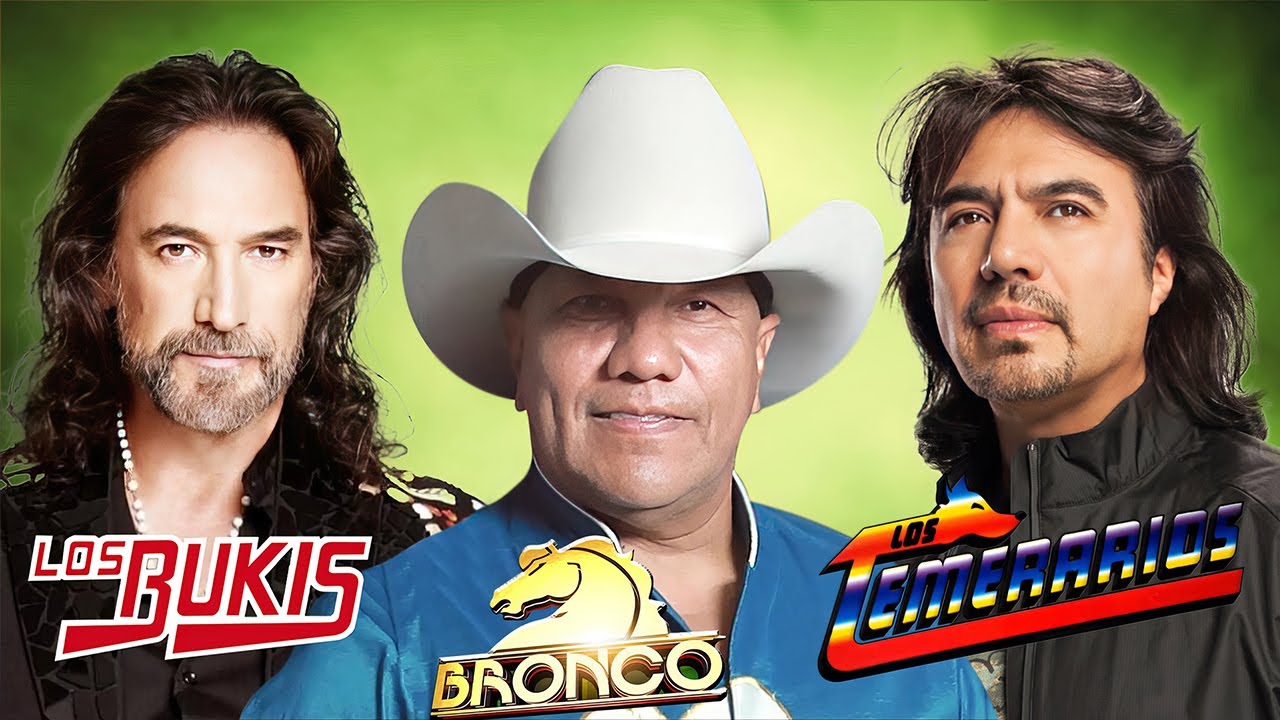 Los Temerarios, Grupo Bronco, Los Bukis Sus Las Mejores Canciones ❤️ 40 Éxitos Románticos Del Ayer