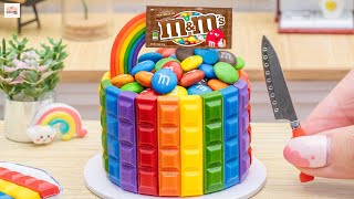 Miniature Rainbow Chocolate Cake🌈Famous Miniature Rainbow M&M Cake Decorating| 1000+ Miniature Ideas