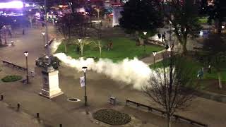Zorrillo Ahogando A Manifestantes En Concepción.