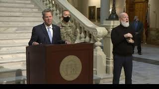 Gov. Brian Kemp addresses security at Georgia State Capitol
