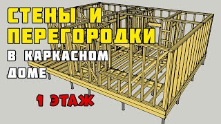 Каркасный дом своими руками. Часть 6. Стены 1 этажа с обвязкой. Завершение Каркасный дом своими руками. Часть 6. Стены 1 этажа с обвязкой. Завершение