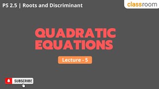 M1C2 Quadratic Equations Lec-5 | Class 10 SSC | Maharashtra Board | Salman Sir