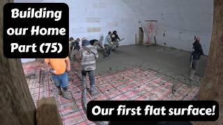 After over 5 years of building we have our first flat surface! (Building our Home Part75)