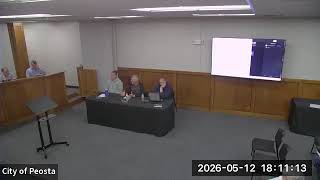 May 12, 2026 Peosta City Council meeting