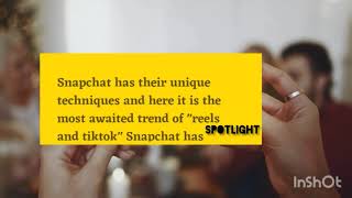 Reel or Tiktok? Let me Introduce you to Snapchat Spotlight | Earn on Snapchat | Tripti Goyal