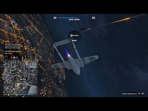 GTA Online: Pyro Vs P996 Lazer & F160 Raiju