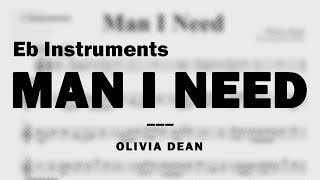 Man I Need By Olivia Dean Music Sheet For Eb Instruments