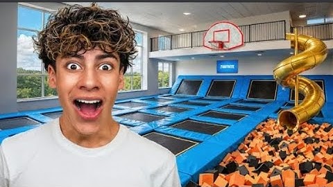 I built a Trampoline PARK INSIDE my house