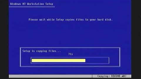 Installing Windows NT 3 51 RTM