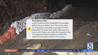 Evacuation orders, warnings for burn zones as storm soaks SoCal