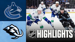 Canucks vs. Mammoth | NHL Highlights | February 02, 2026