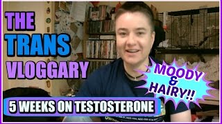 5 Weeks On Testosterone | Moody And Hairy! (FTM)