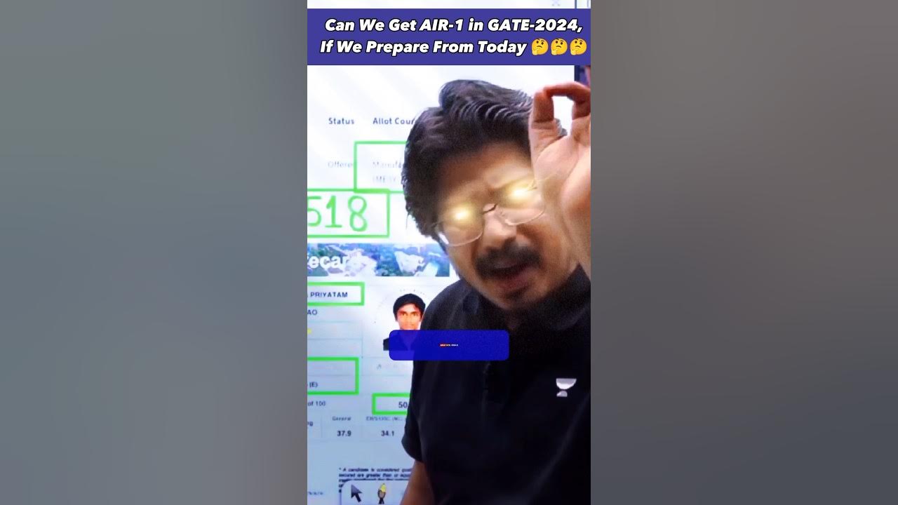 Can we get GATE AIR1 if start preparation from today for GATE2024 🤔🤔🤔