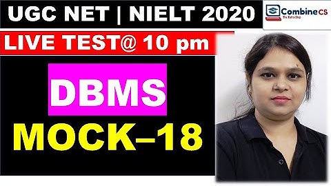 MOCK-18 | ALL important points covered on DBMS KEYS | GATE | ISRO| UGCNET PYQs | by Rashmi Prabha