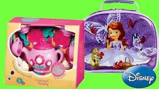 Tea Set and Disney Sofia the First lunch box/Juego de te y lonchera de Disney Princesa Sofía