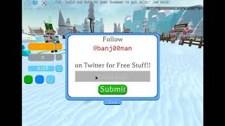 Roblox Snowman Simulator Code
