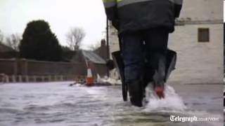 UK flooding: Burton Fleming in Yorkshire underwater