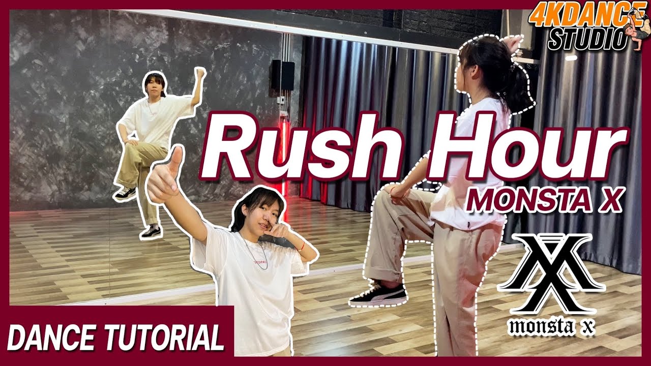 สอนเต้น 'Rush Hour' - MONSTA X 몬스타엑스 | Dance Tutorial + Mirrored (อย่าง ...