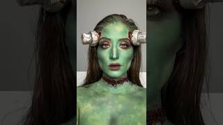 💚 #halloween #halloweencostume #cosplay #makeuplook #transition #frankenstein #makeuptutorial