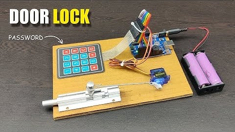🔐 DIY Door Lock System with Servo Motor & Keypad 💡#diy 