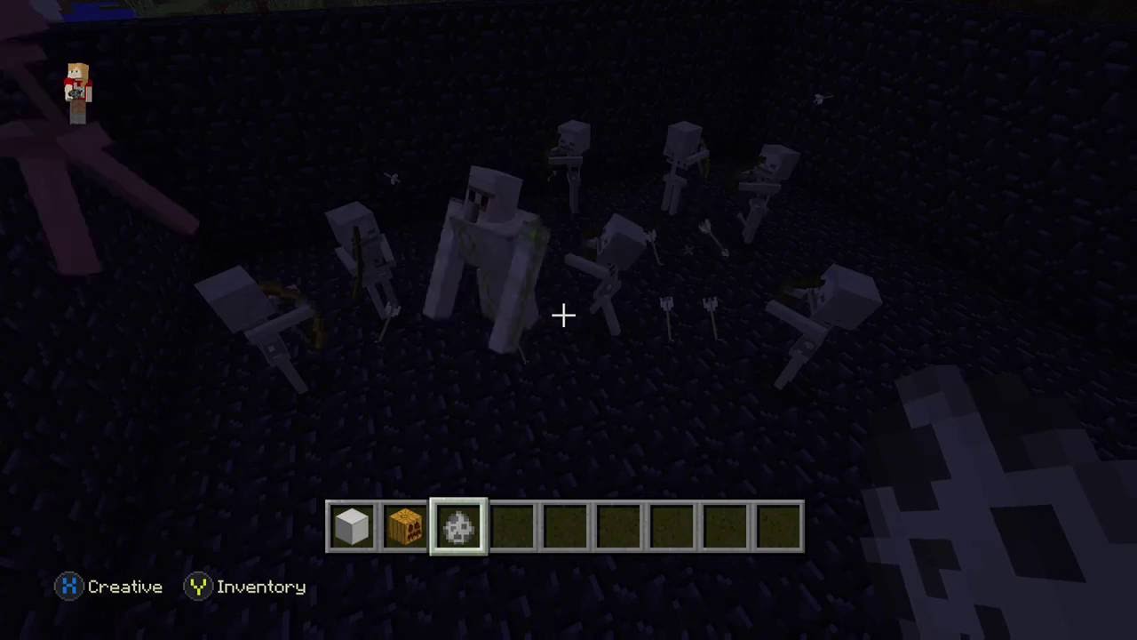 Raven Plays Games - Iron Golem Vs Skeletons Minecraft: Xbox One Edition