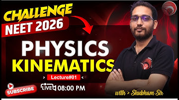 🔴 LIVE CHALLENGE NEET 2026 | PHYSICS | KINEMATICS | LEC-01 | SHUBHAM SIR | NEW LIGHT NEET #neet_2026