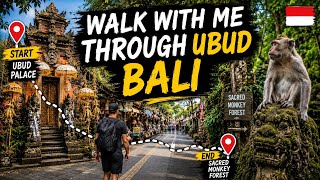 Walk with Me Through Ubud, Bali ๐ฎ๐ฉ | Palace to Monkey Forest