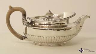 Antique Georgian Sterling Silver Teapot by Paul Storr 1817