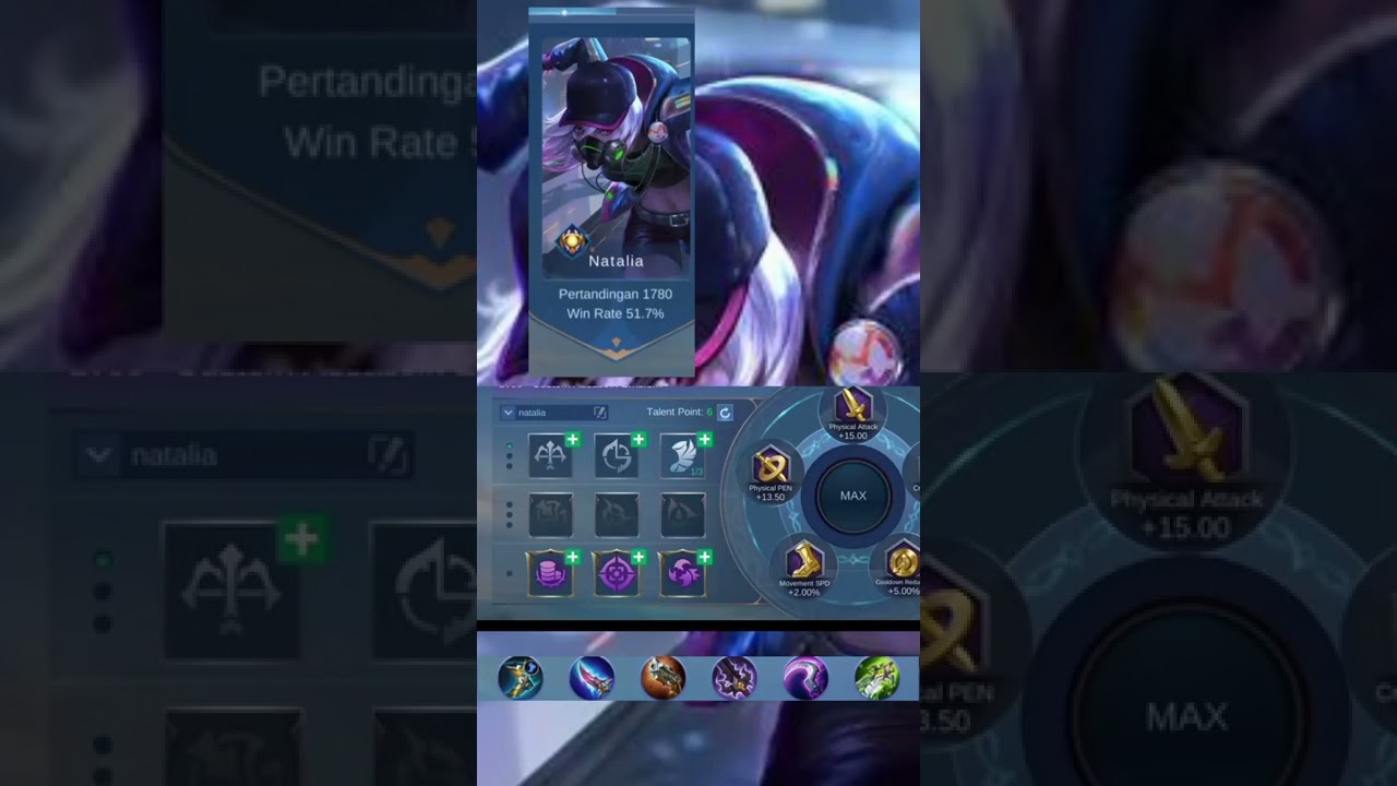 Settingan Emblem Dan Build Natalia MLBB 2022❗❗