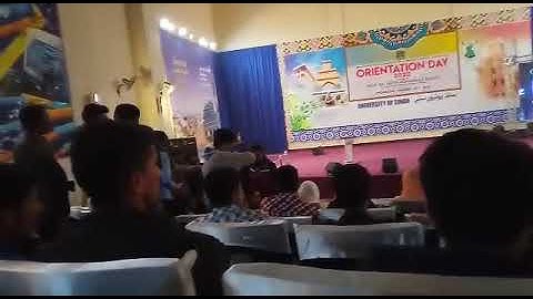 Orientation Day Sindh University
