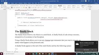 Keyword(Try.Catch,throws,throw,finally) in Java Exception Handling with Example in Marathi