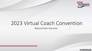 2023 Coaching Convention: Virtual