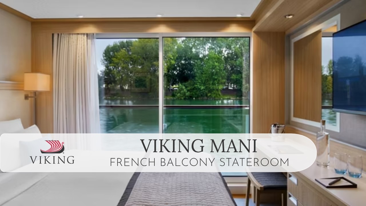 Viking Mani | French Balcony Full Walkthrough Tour & Review 4K | Viking River Cruises Longship