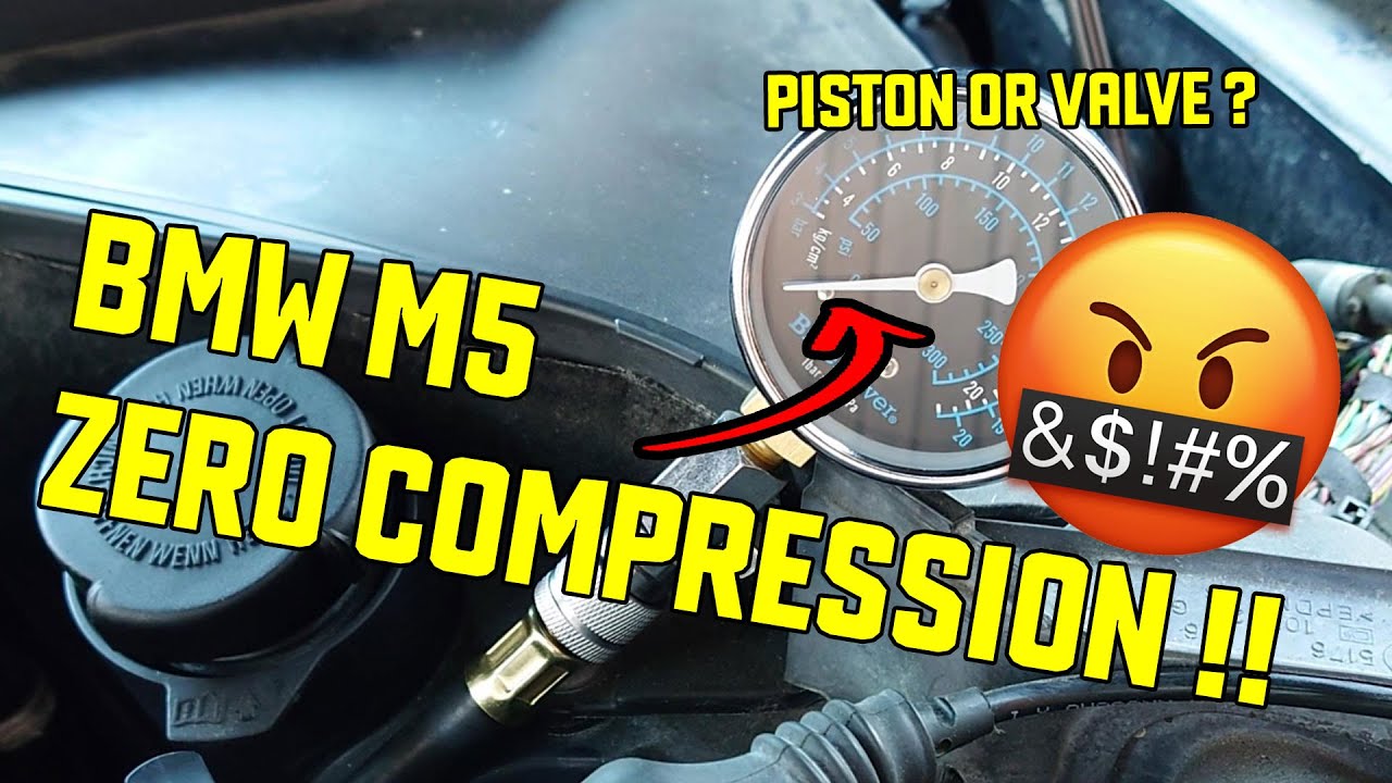 Salvage BMW M5 rebuild - Compression test with bad results - YouTube